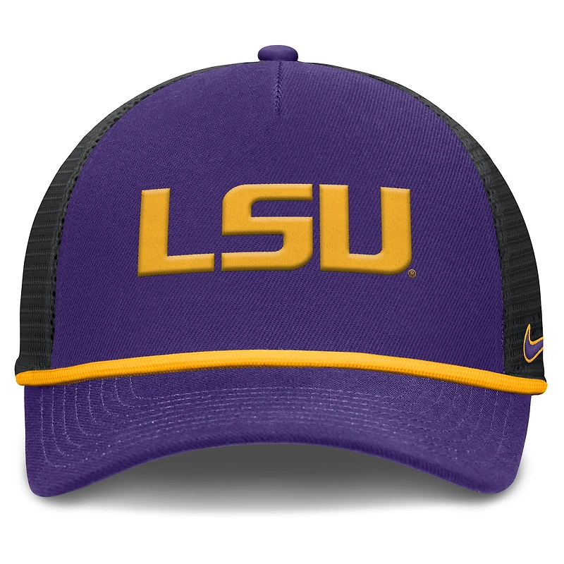 Men's Nike Purple LSU Tigers Rise Primetime Trucker Adjustable Hat