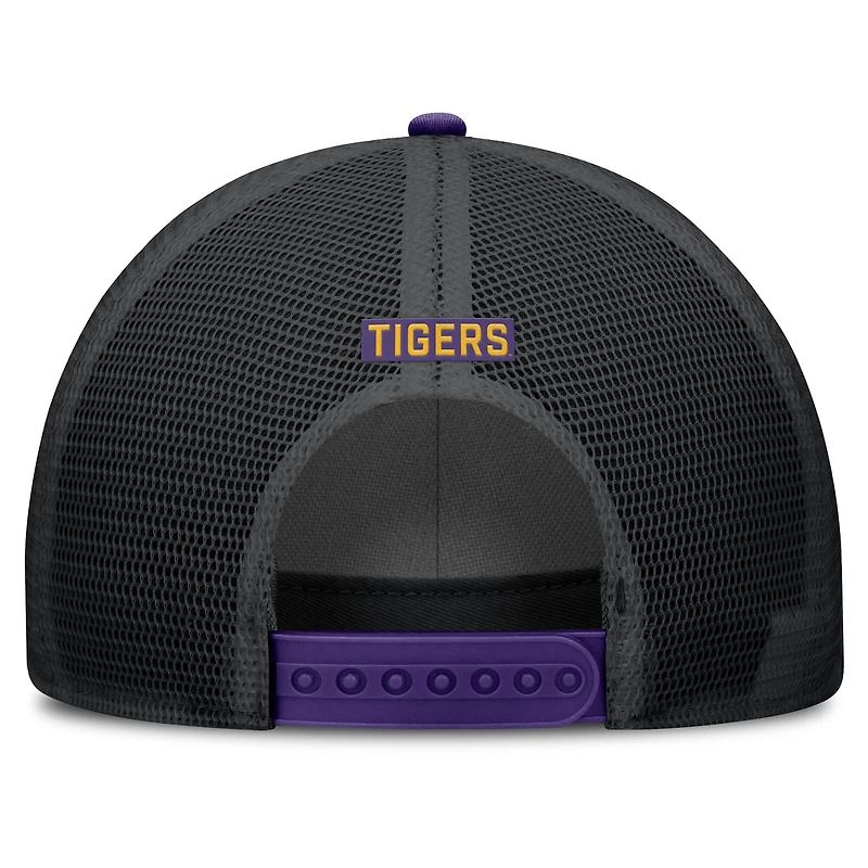 Casquette ajustable Nike violette LSU Tigers Rise Primetime Trucker pour homme