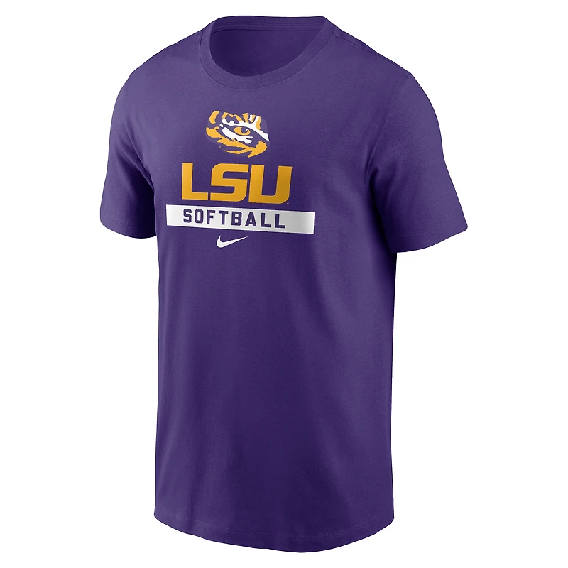 T-shirt de softball Nike violet LSU Tigers pour homme