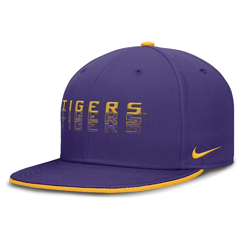 Men's Nike Purple LSU Tigers True Primetime Performance Fitted Hat