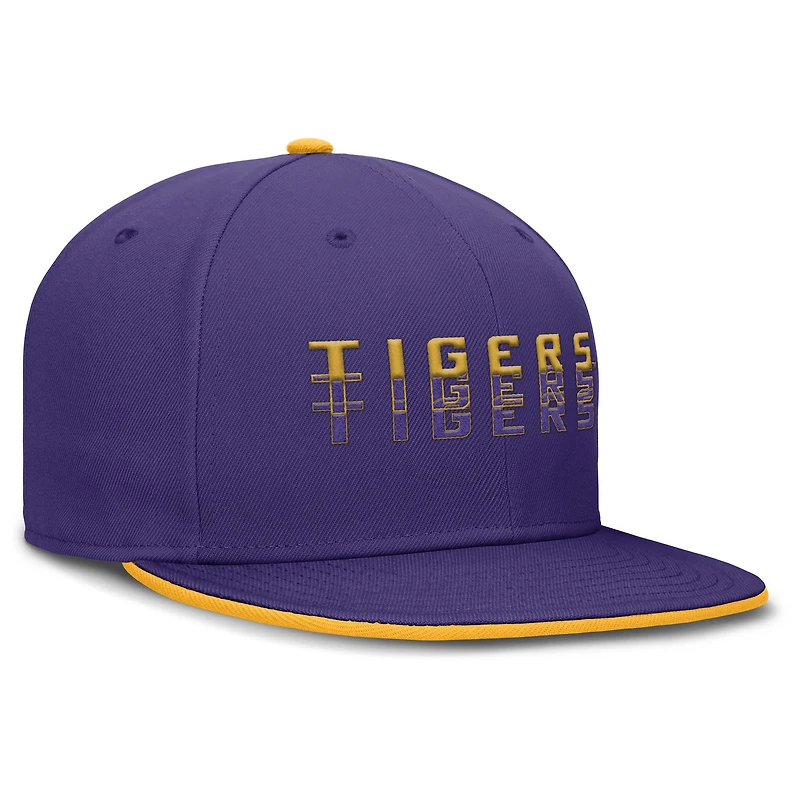 Casquette Nike violette True Primetime Performance pour homme des Tigers de LSU