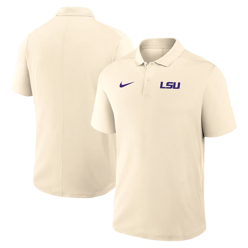 Men's Nike Tan LSU Tigers Primary Logo Victory Performance Polo