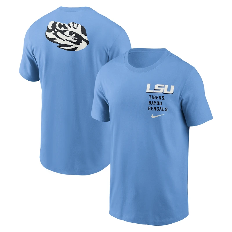 Men's Nike Valor Blue LSU Tigers Record Shattered 2-Hit T-Shirt