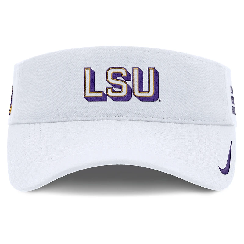 Visière ajustable Nike blanche LSU Tigers 2025 pour homme