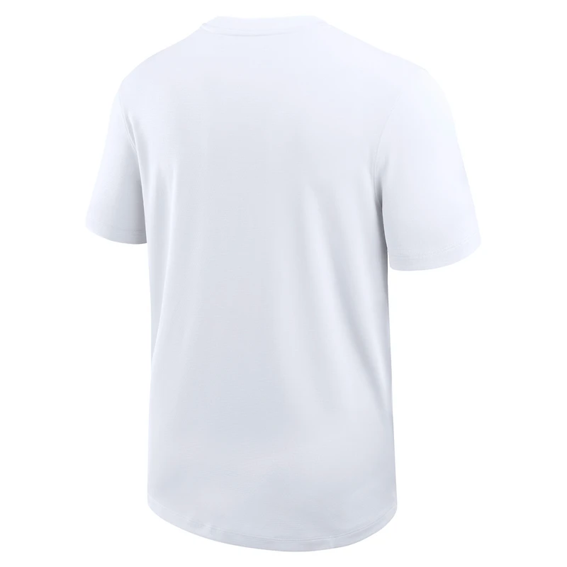 Men's Nike White LSU Tigers 2025 Sideline UV Dri-FIT Coach Shirt