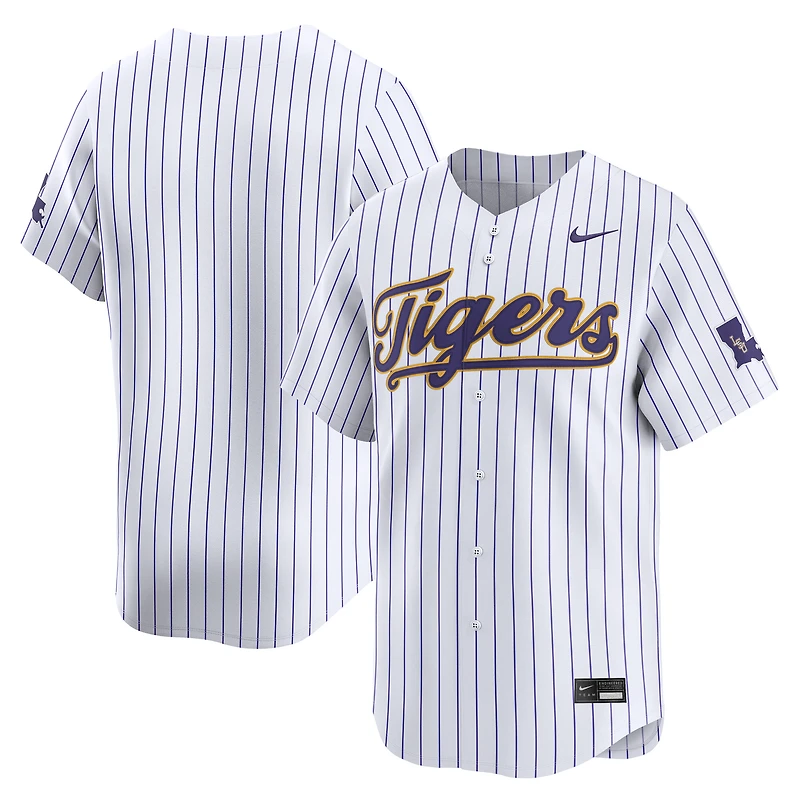 Men's Nike White LSU Tigers College Baseball Limited Jersey