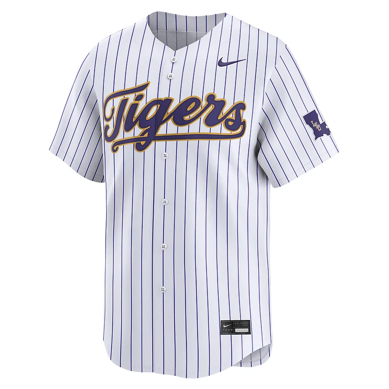 Men's Nike White LSU Tigers College Baseball Limited Jersey