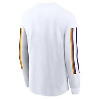 Men's Nike White LSU Tigers Local Spirit Slogan Long Sleeve T-Shirt