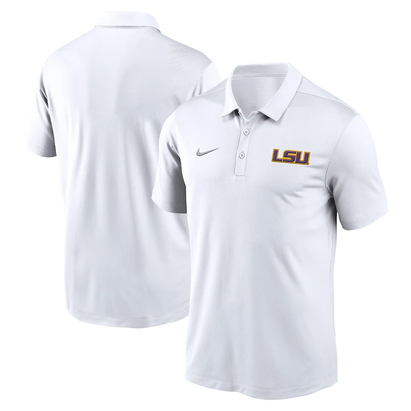 Men's Nike White LSU Tigers Primetime Franchise Dri-FIT Polo
