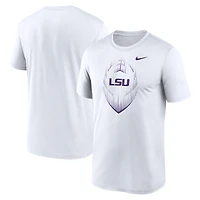 Men's Nike Heather Gray LSU Tigers Primetime Legend Icon Performance T-Shirt