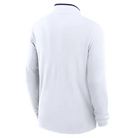 Haut Nike blanc à demi-zip Victory Performance pour homme LSU Tigers