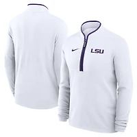 Haut Nike blanc à demi-zip Victory Performance pour homme LSU Tigers