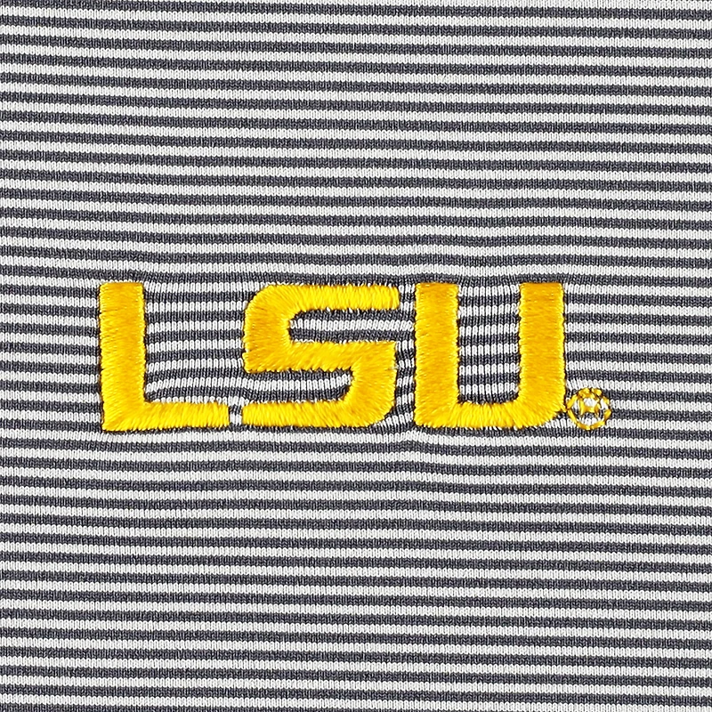 Polo en jersey rayé Performance Peter Millar LSU Tigers Jubilee pour homme