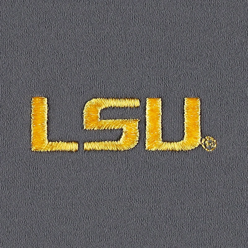 Haut à quart de zip Performance Perth LSU Tigers Peter Millar pour homme, gris