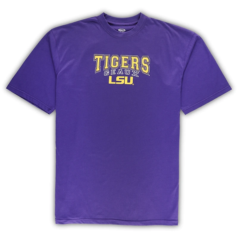 Men's Profile Purple LSU Tigers Big & Tall 2-Pack T-Shirt Flannel Pants Set