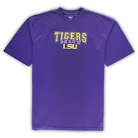 Men's Profile Purple LSU Tigers Big & Tall 2-Pack T-Shirt Flannel Pants Set