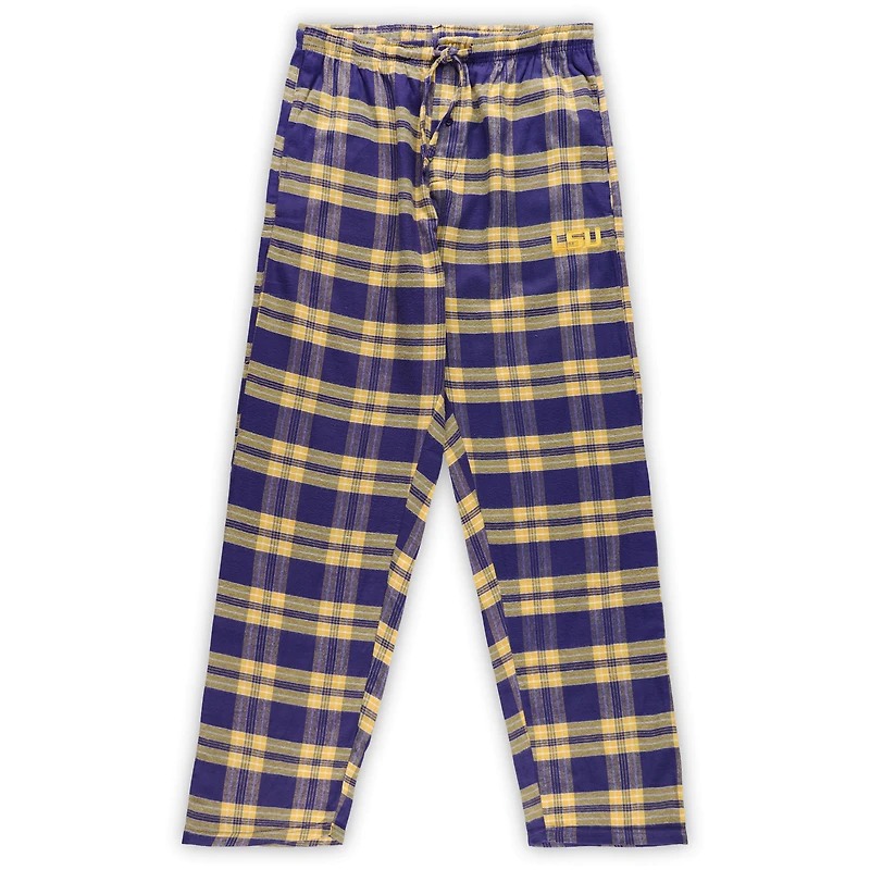 Men's Profile Purple LSU Tigers Big & Tall 2-Pack T-Shirt Flannel Pants Set