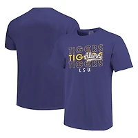 Men's  Purple LSU Tigers Alumni Script Overlay T-Shirt