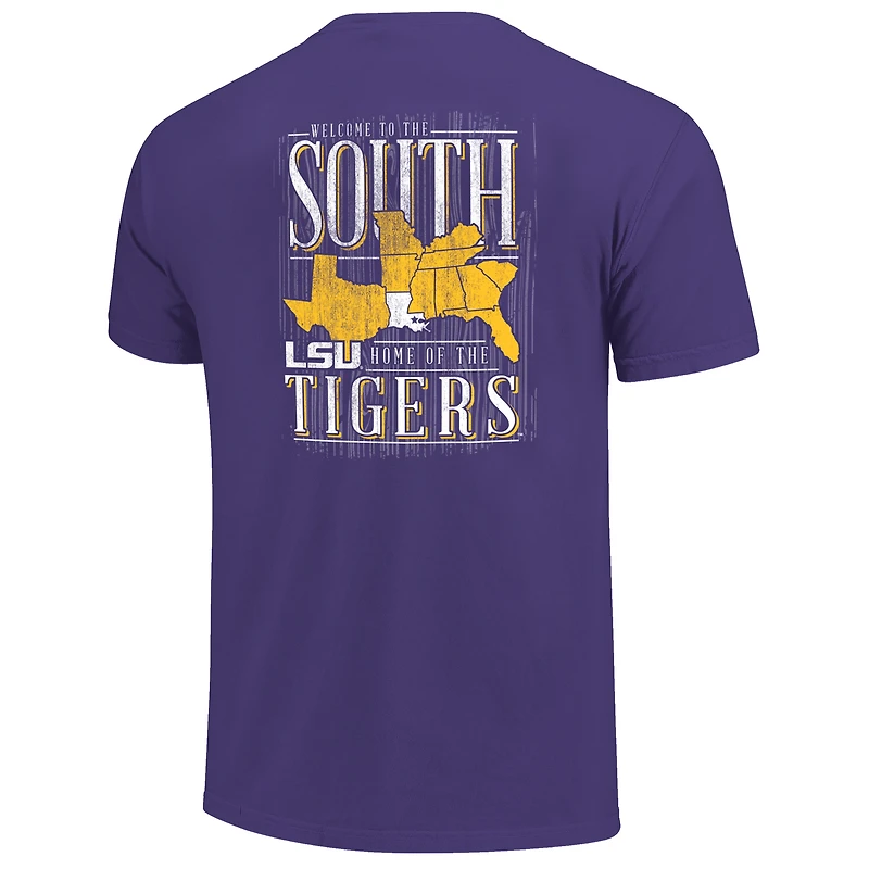 Men's Purple LSU Tigers Big & Tall Welcome To The South Core T-Shirt