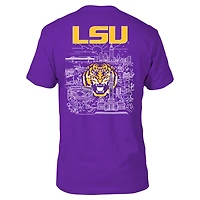Men's Purple LSU Tigers City Line T-Shirt