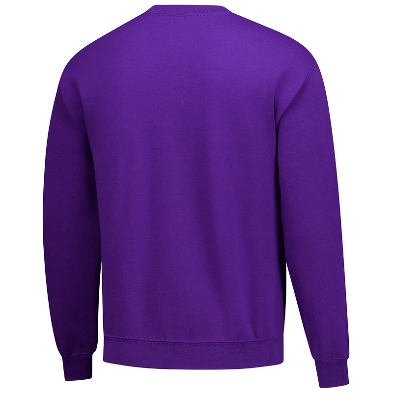 Men's  Purple LSU Tigers Holiday Fleece Sweatshirt