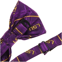 Men's Purple LSU Tigers Oxford Bow Tie