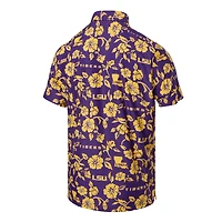 Polo Performance Reyn Spooner violet LSU Tigers pour homme