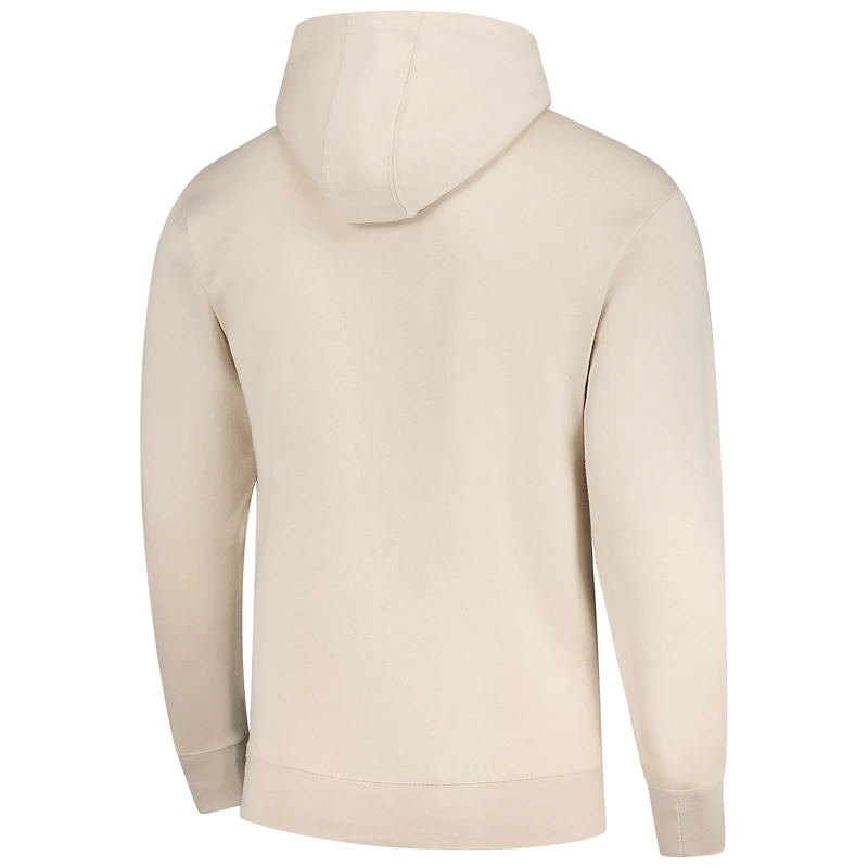 Men's Tan LSU Tigers Upper Arch Letters Pullover Hoodie
