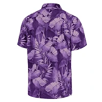 Chemise boutonnée pour homme Tommy Bahama Purple LSU Tigers Coast Nuevo Fronds