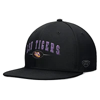 Casquette Snapback Top of the World noire LSU Tigers Bullpen pour hommes