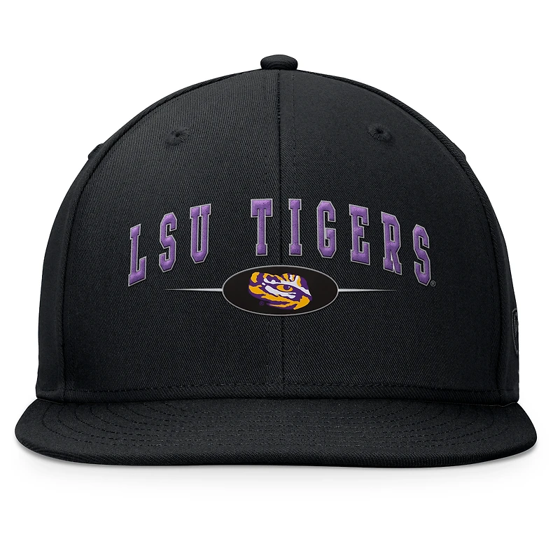Casquette Snapback Top of the World noire LSU Tigers Bullpen pour hommes