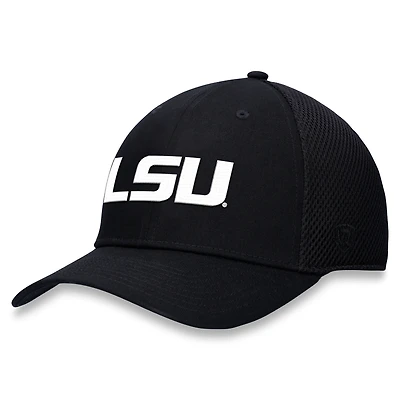 Casquette LSU Tigers Spacer Flex Top of the World noire pour homme