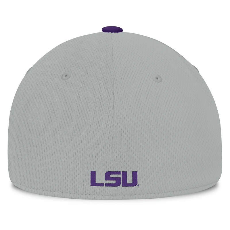 Casquette Top of the World pour hommes, gris/violet, LSU Tigers Mick Flex