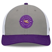 Casquette réglable Top of the World pour hommes, gris/violet, LSU Tigers Rob Trucker