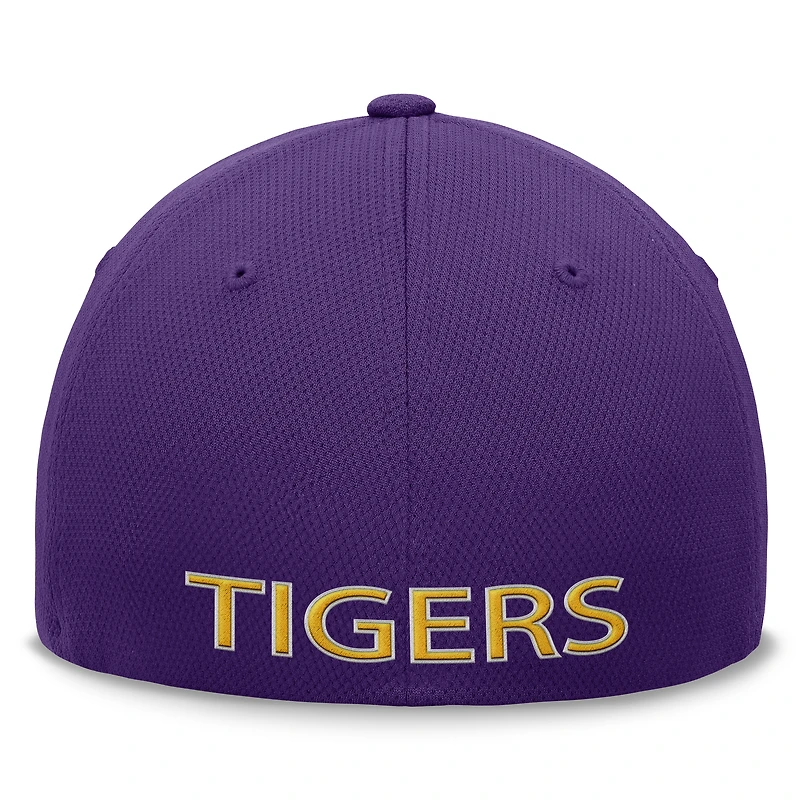 Casquette LSU Tigers Reflex 2.0 Flex Fit violette Top of the World pour homme