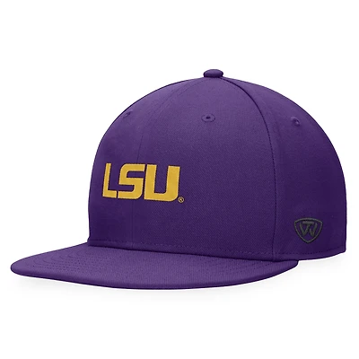 Casquette ajustée violette Top of the World pour homme des LSU Tigers