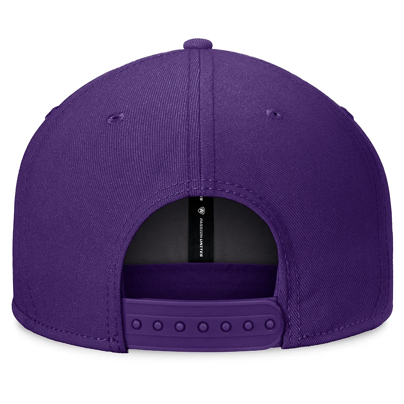 Casquette Snapback fondamentale Top of the World Purple LSU Tigers pour hommes