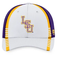 Men's Top of the World White/Purple LSU Tigers Iconic Flex Hat