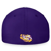 Men's Top of the World White/Purple LSU Tigers Iconic Flex Hat