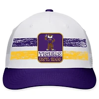 Men's Top of the World White/Purple LSU Tigers Retro Fade Snapback Hat