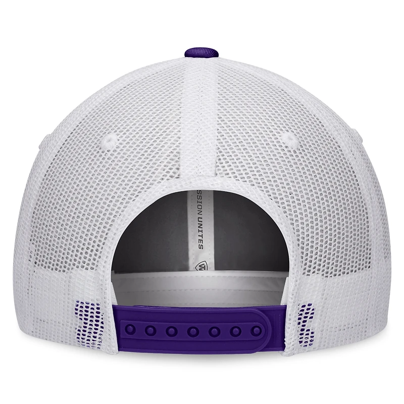 Men's Top of the World White/Purple LSU Tigers Retro Fade Snapback Hat