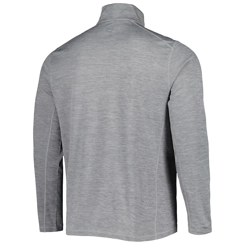 Men's Vineyard Vines Gray LSU Tigers Sankaty Quarter-Zip Sweatshirt