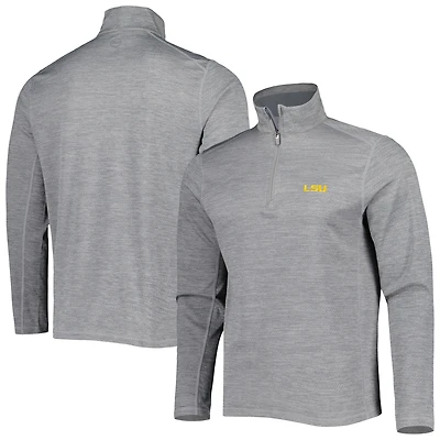Sweat-shirt à col zippé Vineyard Vines gris LSU Tigers Sankaty pour homme