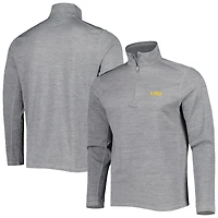 Sweat-shirt à col zippé Vineyard Vines gris LSU Tigers Sankaty pour homme
