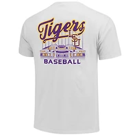 Men's White LSU Tigers Alex Box Stadium Baseball T-Shirt