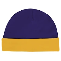 Newborn & Infant LSU Tigers Dynamic Duo Bodysuit, Bib Cuffed Knit Hat Set