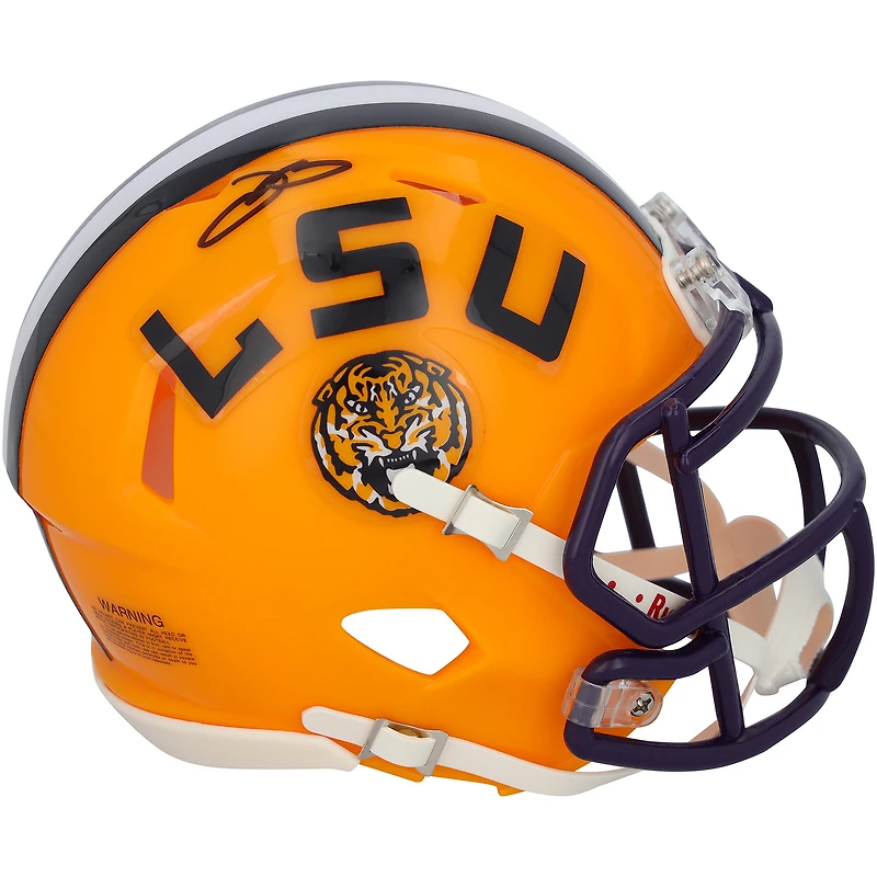 Mini-casque Riddell Speed autographié par Odell Beckham Jr. (LSU Tigers)