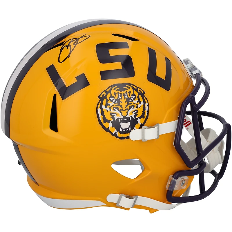 Casque réplique Riddell Speed autographié par Odell Beckham Jr. (LSU Tigers)