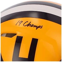 Patrick Queen LSU Tigers Autographed Riddell Speed Authentic Helmet with "19 Champs" Inscription