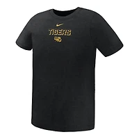 T-shirt Nike noir LSU Tigers Legend Performance pour enfant d'âge préscolaire